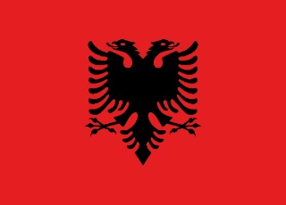 Flagge Albanien