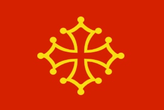 Flagge Languedoc und Midi-Pyrenees