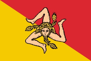 Flagge von Sizilien
