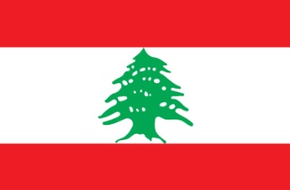 Flagge vom Libanon