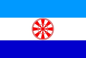 Flagge des ehemaligen Autonomen Kreises der Ewenken