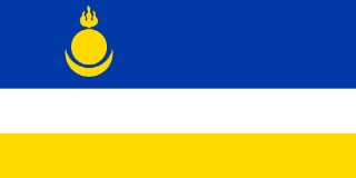 Flagge der Republik Burjatien