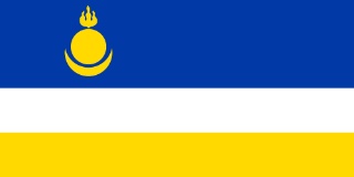 Flagge der Republik Burjatien