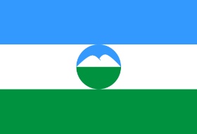 Flagge der Republik Kabardino-Balkarien