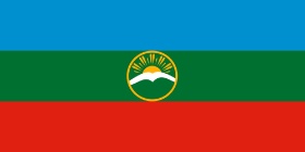 Flagge der Republik Karatschai-Tscherkessien