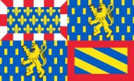 Flagge der Region Bourgogne-Franche-Comté
