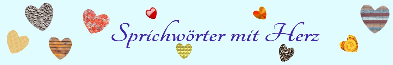 Sprichworte mit Herz