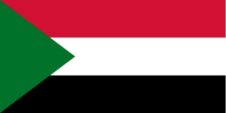 Flagge vom Sudan