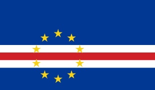 Flagge von den Kapverdischen Inseln