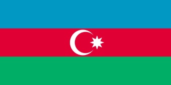 Flagge von Aserbaidschan