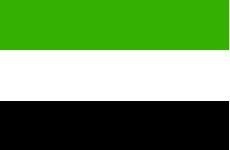 Flagge des ehemaligen Homlandes Hereroland im früheren Südwestafrika