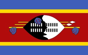 Flagge vom Königreich Swasiland