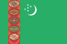 Flagge von Turkmenistan