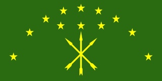Flagge von Adygeja